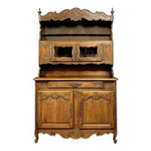 Louis XV Provençal double-body oak bookcase buffet