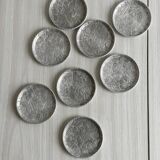 8 metal coasters