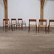 Kai Kristiansen Dining Chairs In Teak And Papercord For KS Mobler, Denmark 1960s, Set Of 6