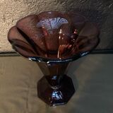 Vintage purple vase in medici shape