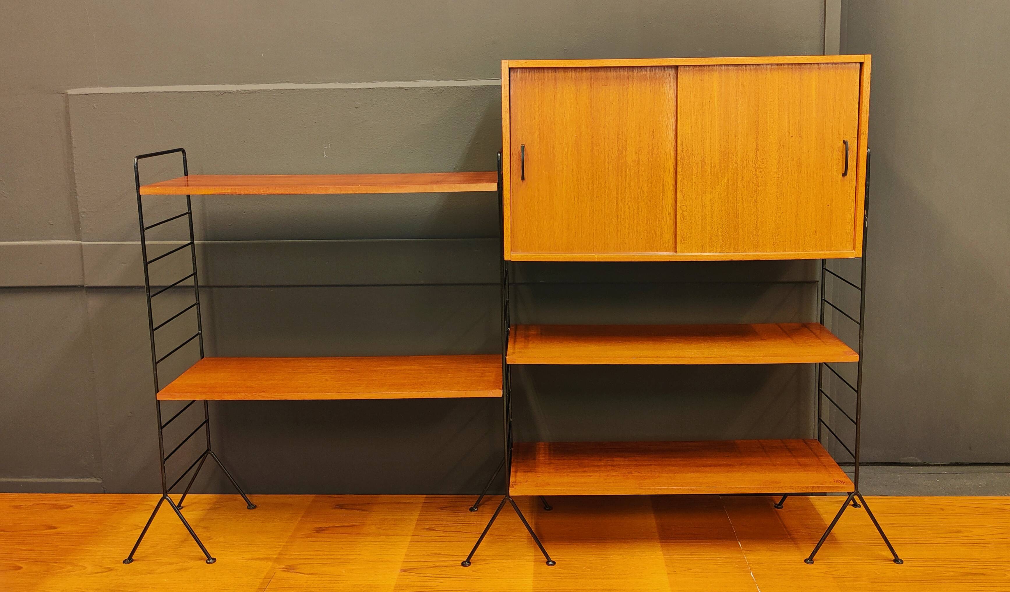 Mid Century wandsyteem | Vintage - boekenkast