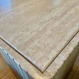 Roche Bobois “eye” travertine table