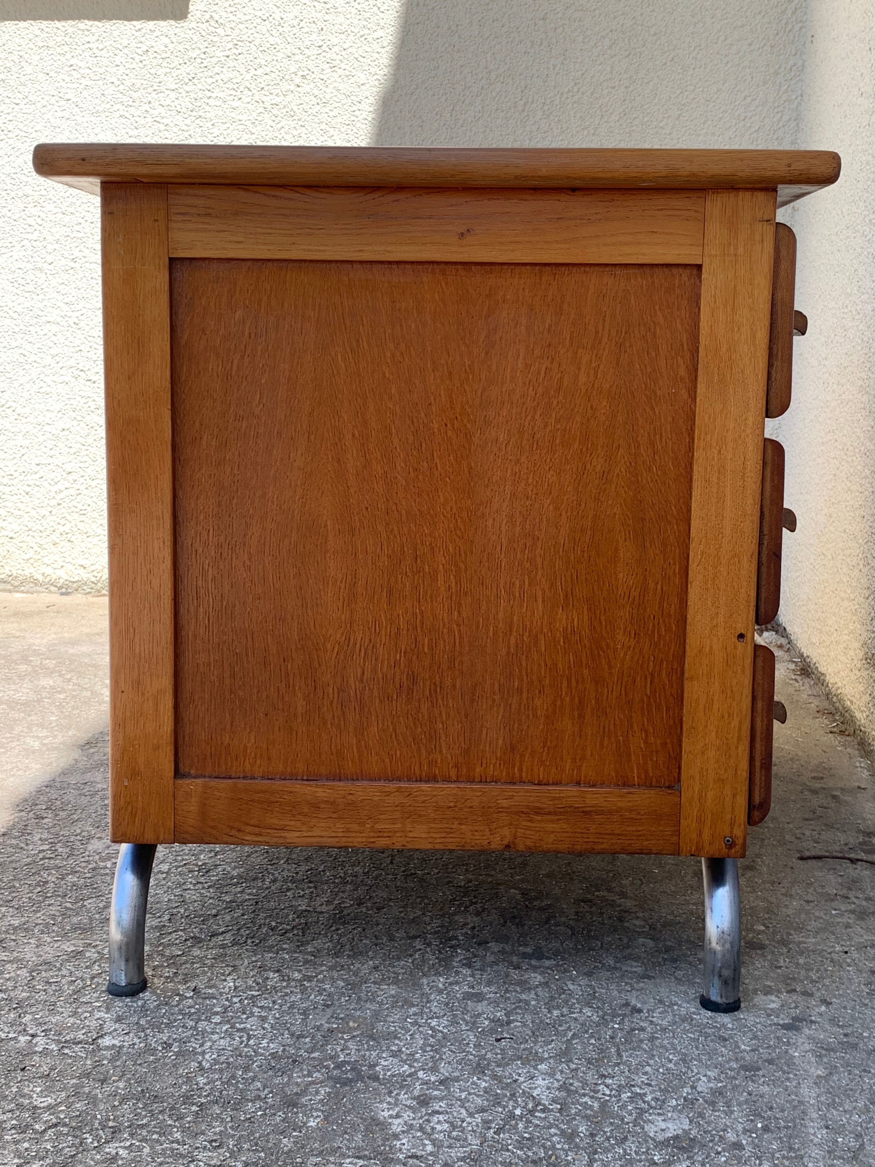 Office schoolmaster 1950 solid oak