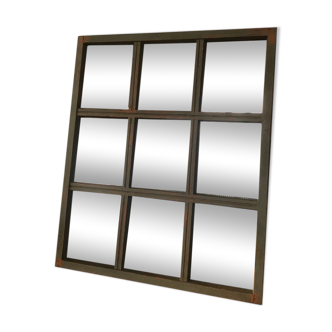 Mirror window patinated