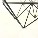 Vintage coffee table in 60s/70s steel wire design