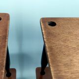 Vintage walnut coffee table model "t8" by Vico Magistretti for Azucena, Italy