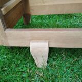 Old vintage chest of drawers with compass feet