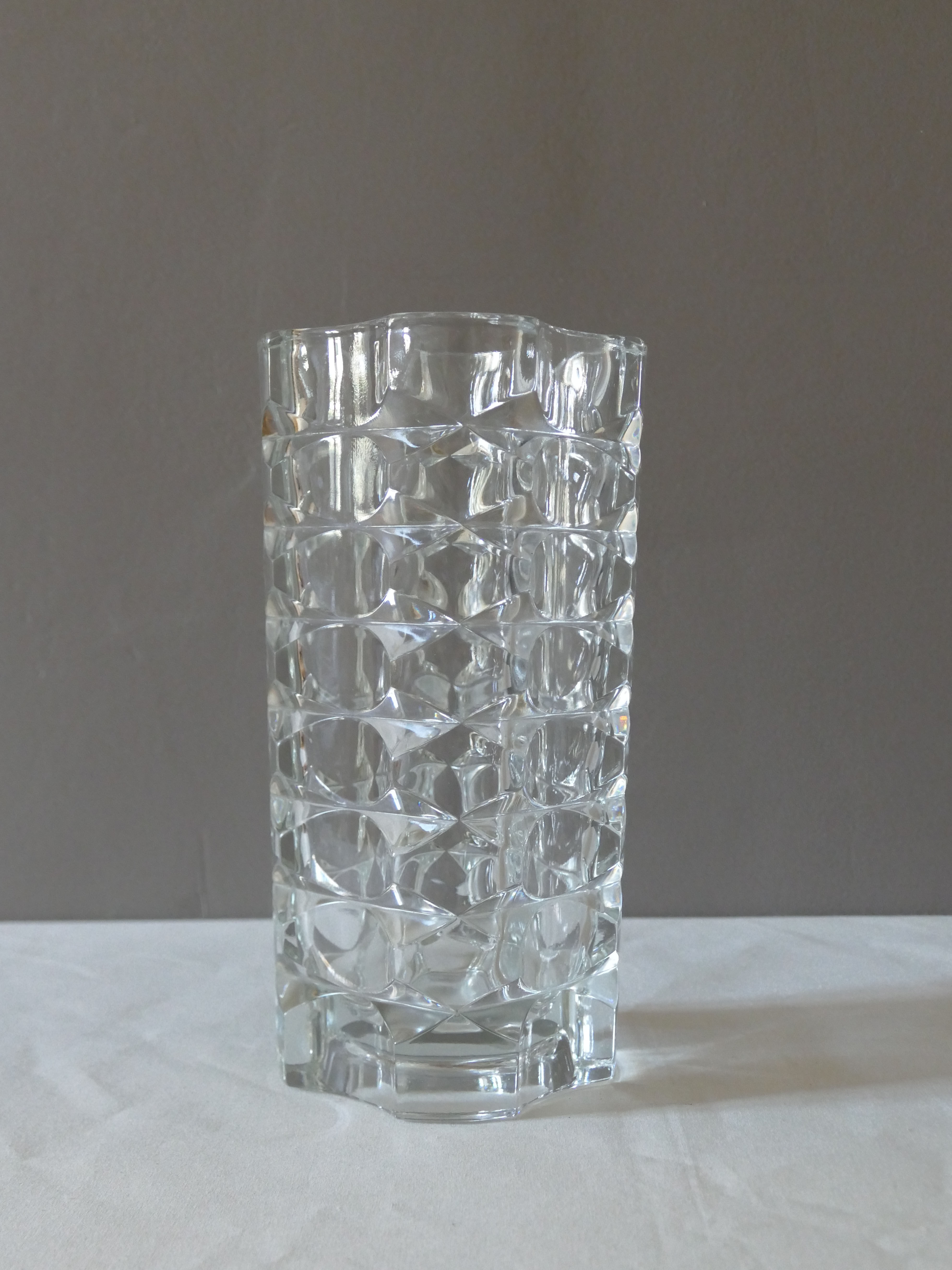 Windsor glass vase by Luminarc, 1970s
