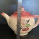 🍒 Magnificent Vintage Longwy Teapot - Cherry Decor - Handmade