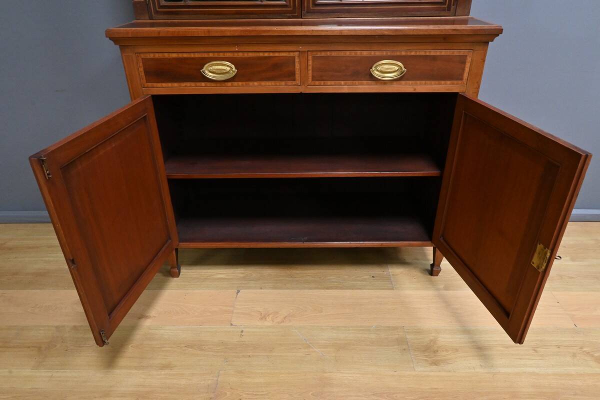 Edwardian Style Mahogany Bookcase, England – Early 20th Century
