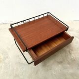 Wall-Mounted Nightstand – Mid-Century Teak