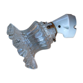 Porcelain and glass tulip wall light