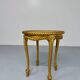 Antique 60s Hollywood Regency gilded and twisted wood table, pedestal table