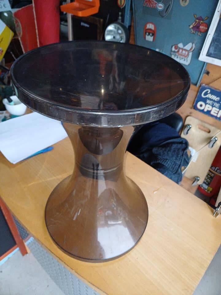 Vintage smoked plexiglass drum 1960/70