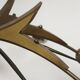 Sputnik chandelier 8 lights copper, teak & brass, Italy 1960s