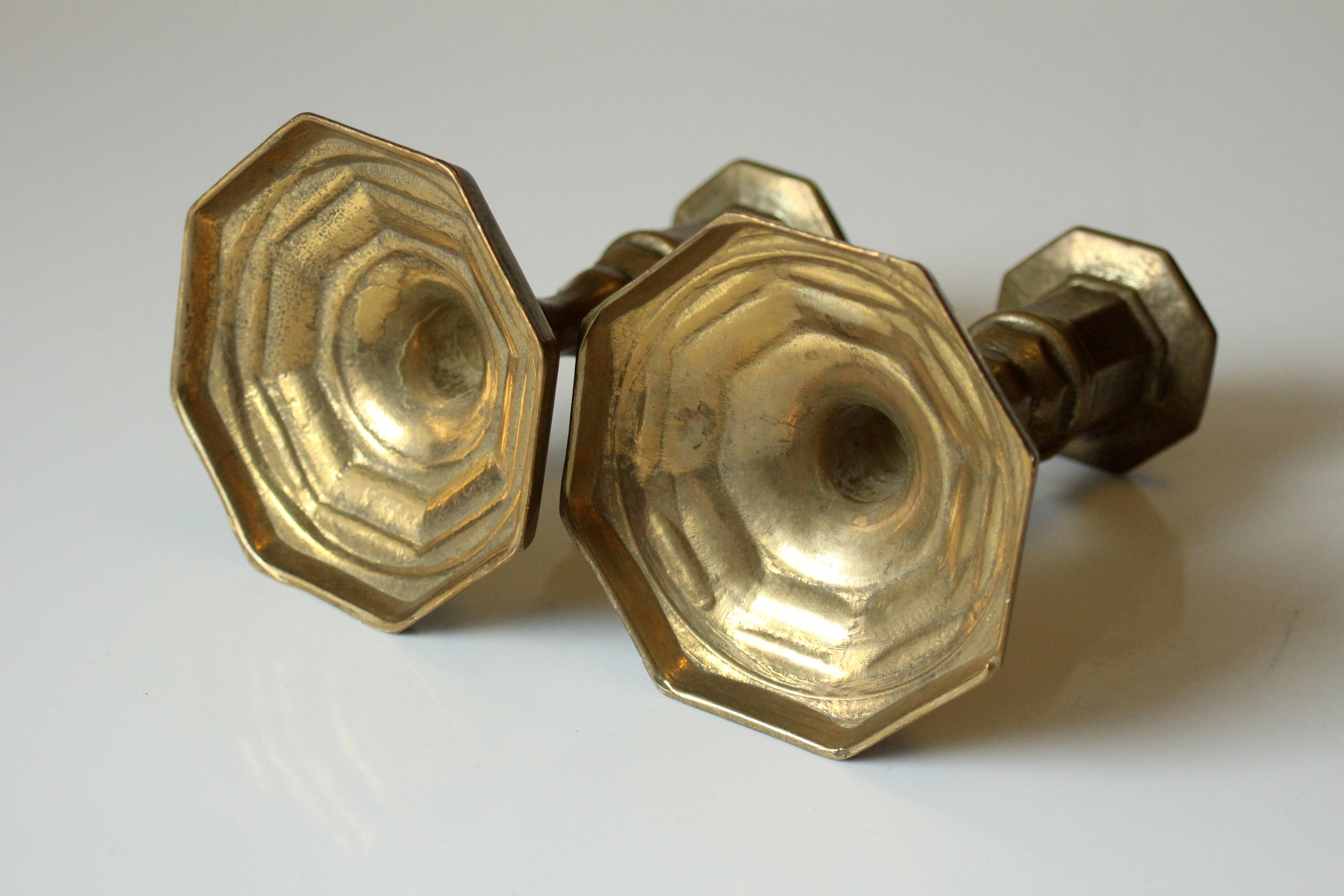 Pair of  nice brass candle holder