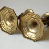 Paire de porte-bougie en laiton gentil
