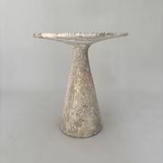 Table d'appoint en silver travertin