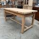 Butcher's table in solid beech wood