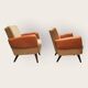 Twee mid century fauteuils