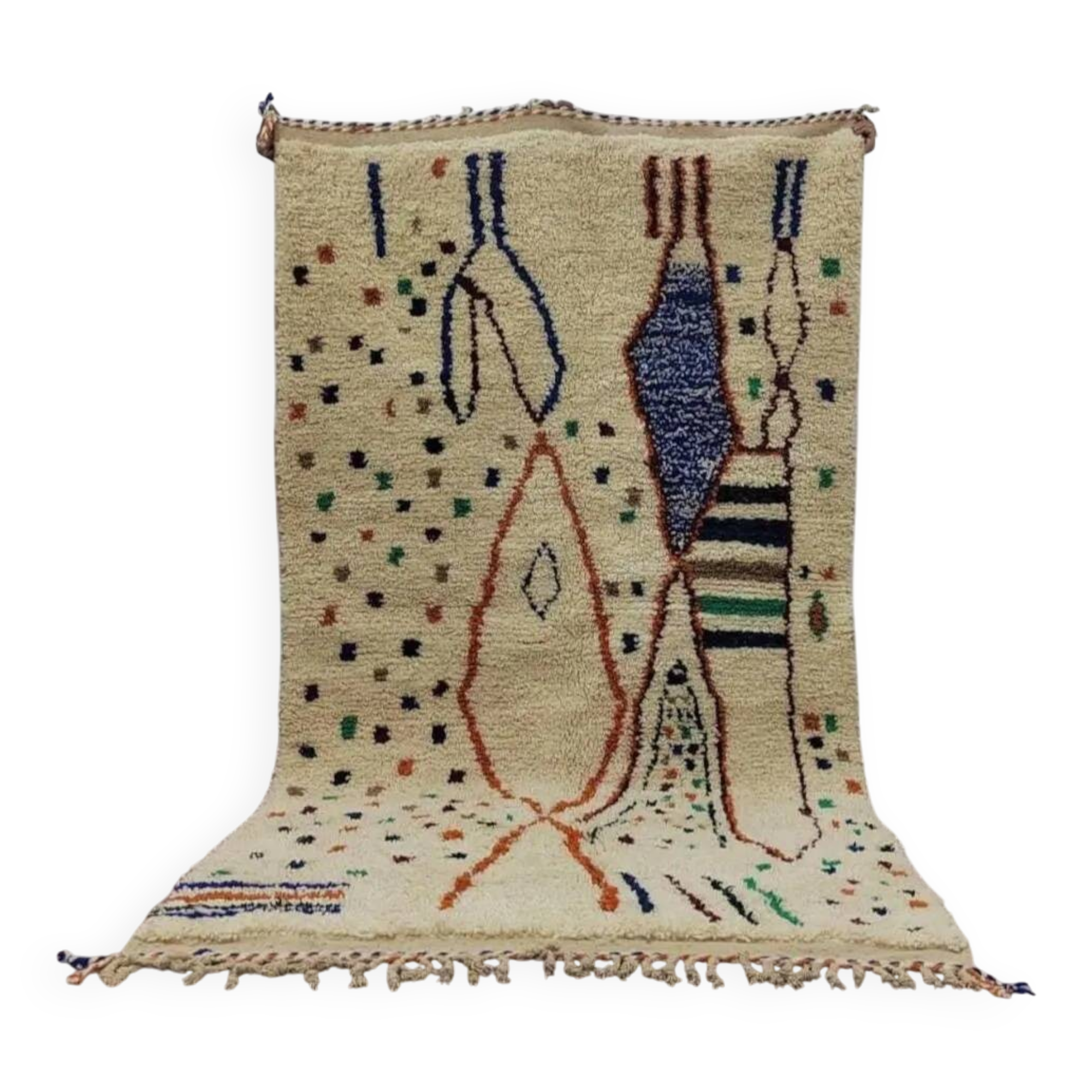 Large handmade Berber rug 3 x 2 m