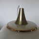 Hanging opaline white gold geometric patterns 60s 70s