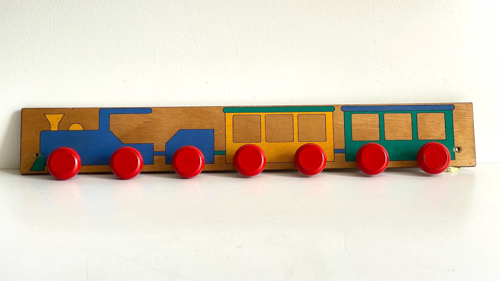 Children's Wooden Coat Rack from the 50s and 60s