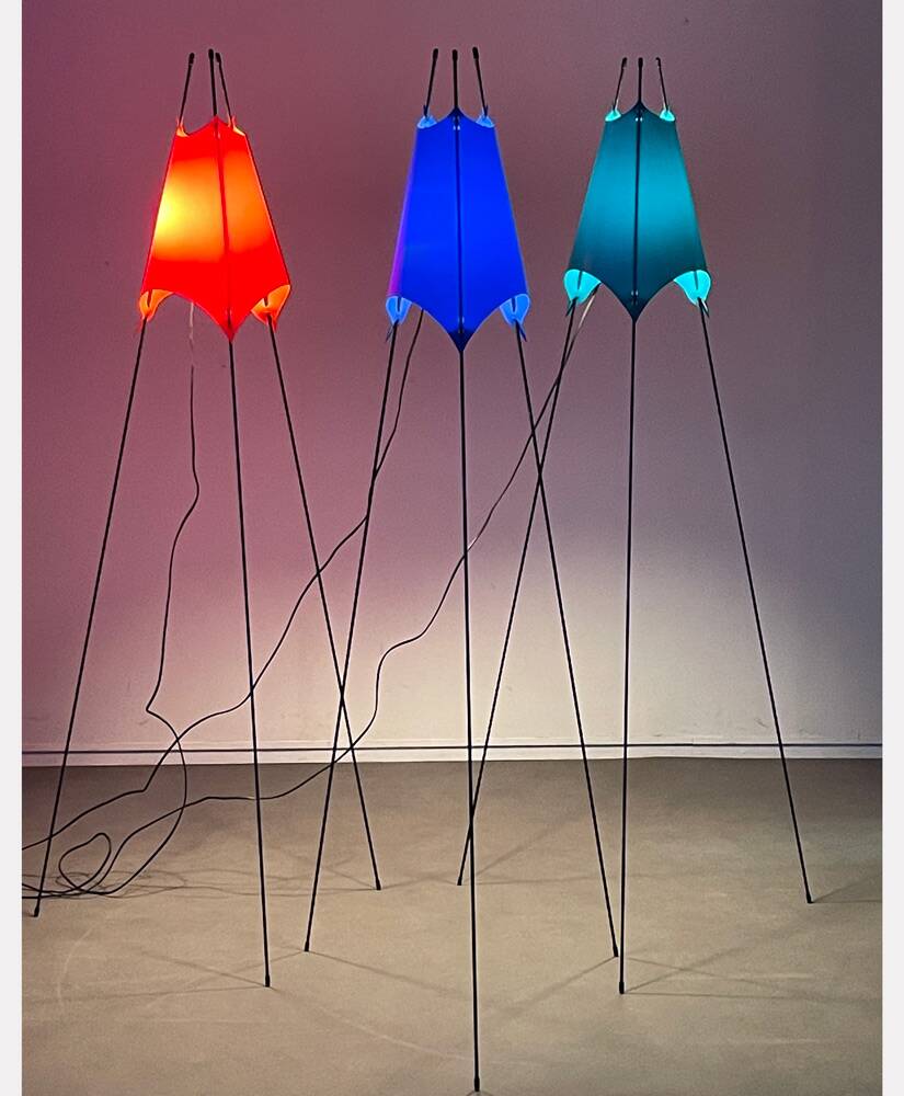 Lampadaire Dahu par Jérôme Lart, vers 1990