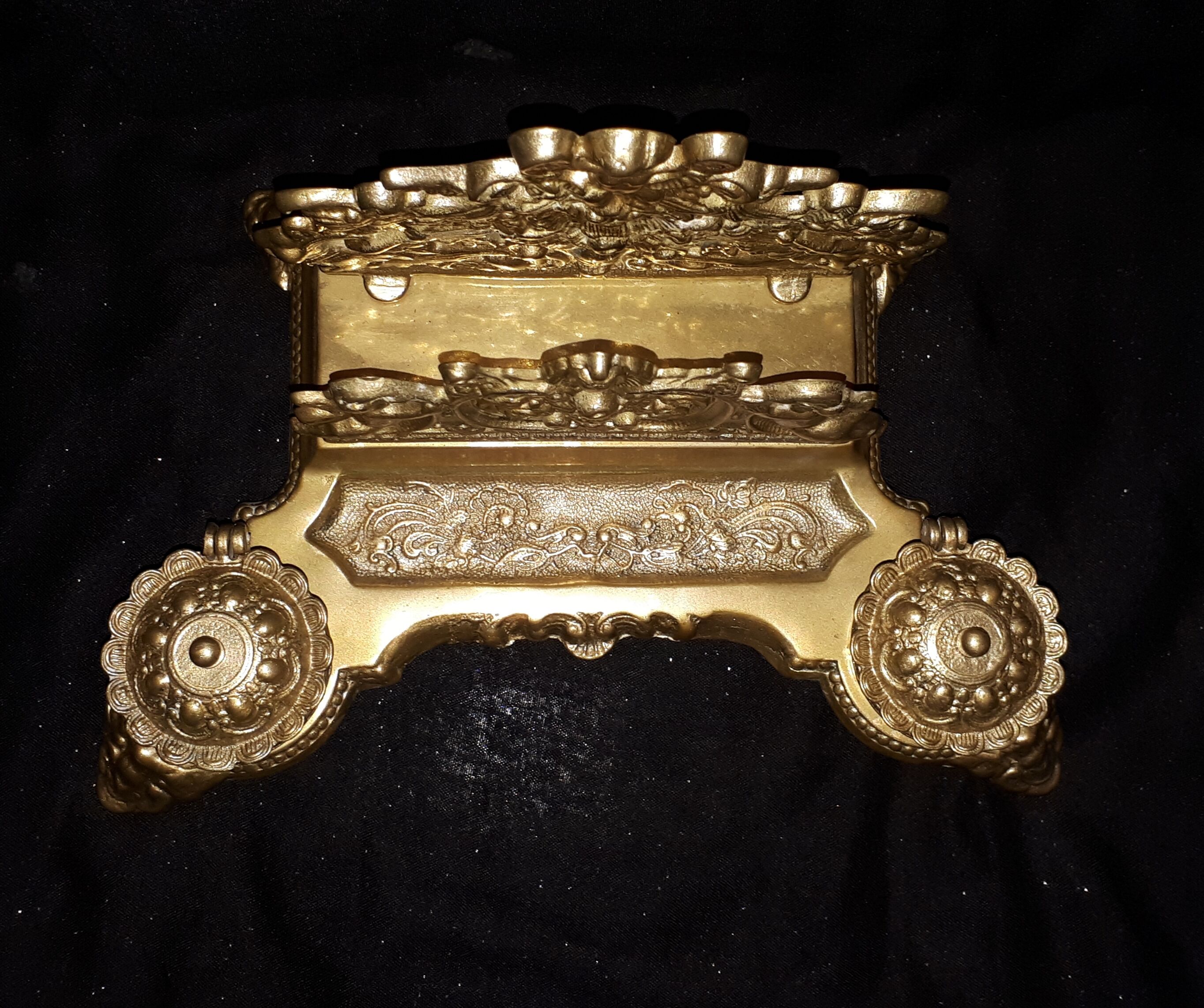 Bronze ink letter holder, early 20th century