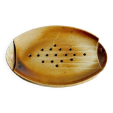 Asparagus dish in glazed stoneware signed osul