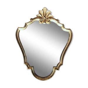 Miroir doré coquille