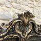 Old mirror 153.5x98.5cm Napoleon III late 19th century, beveled and stitched ice.