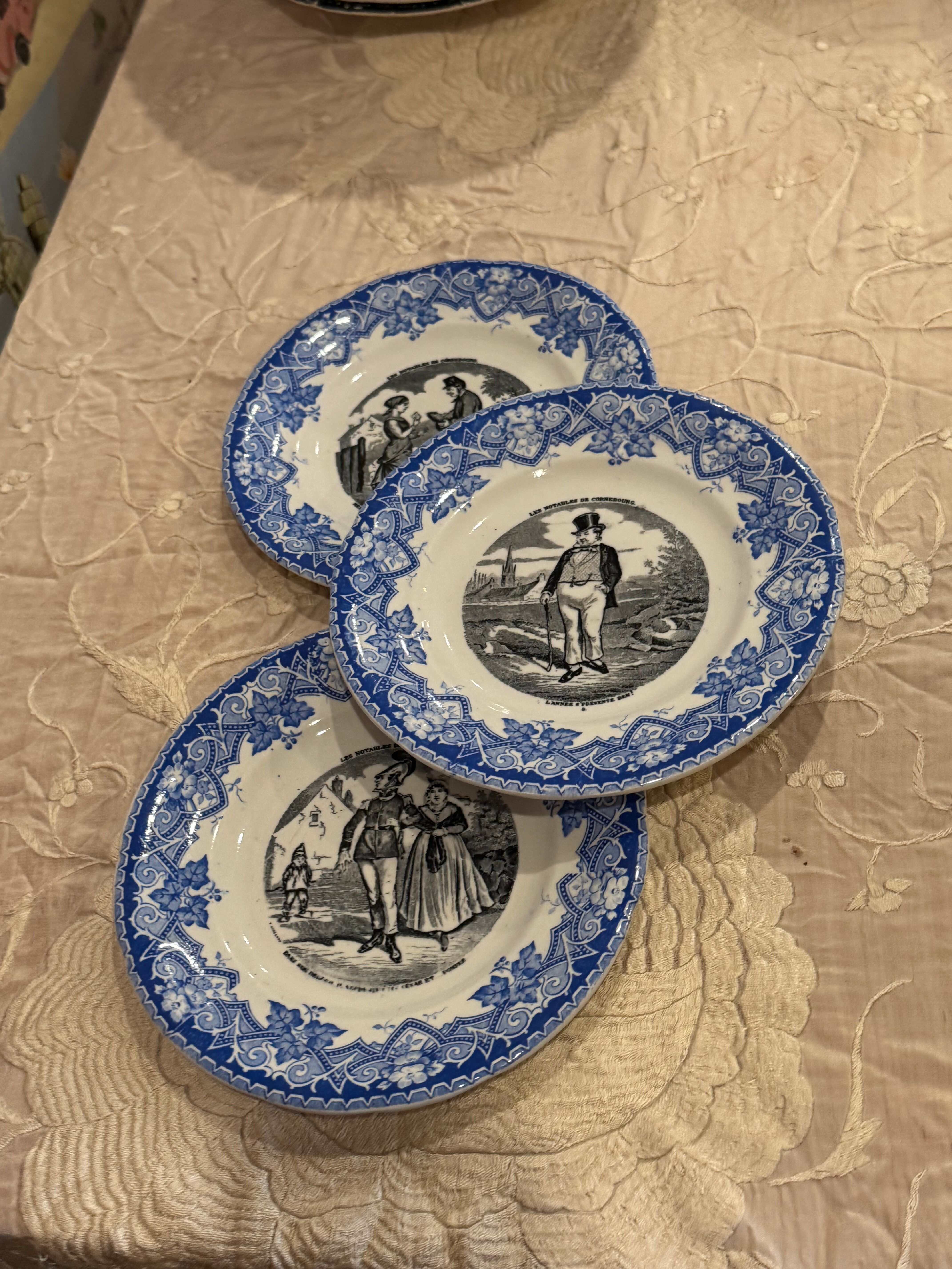 3 talking plates from Lunéville
