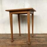 Table square vintage feet trumpet beech tray solid beech