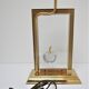 "Apple" lamp, dolphin, gold metal glass