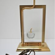 Lampe "pomme" le dauphin verre métal doré