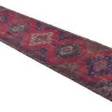Tapis couloir vintage fait main – Anatolie, années 1950 – 370x106 cm