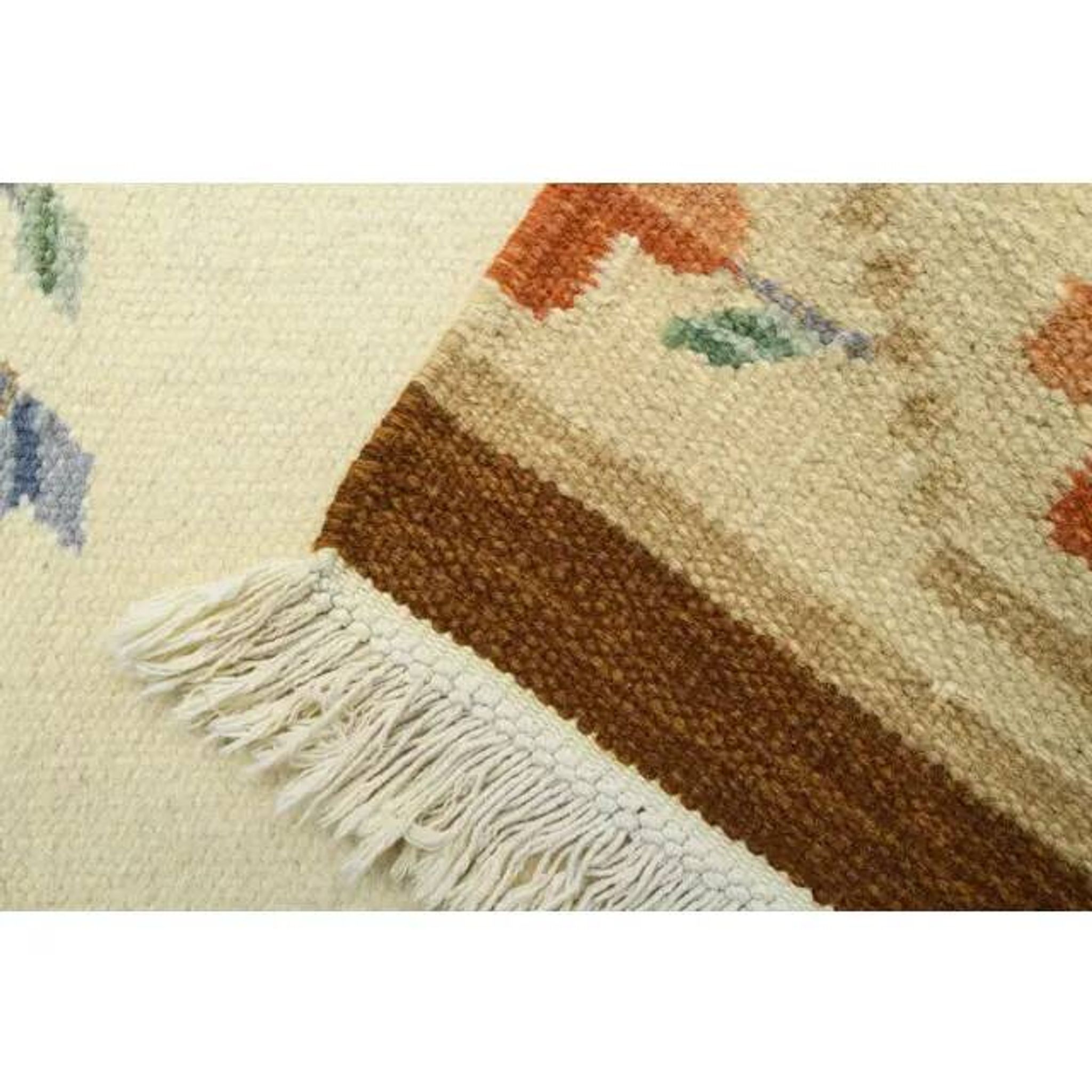 Tapis couloir en laine et coton fait main Oushak turc des années 1970, 71x283.