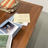 1950s walnut counter or desk