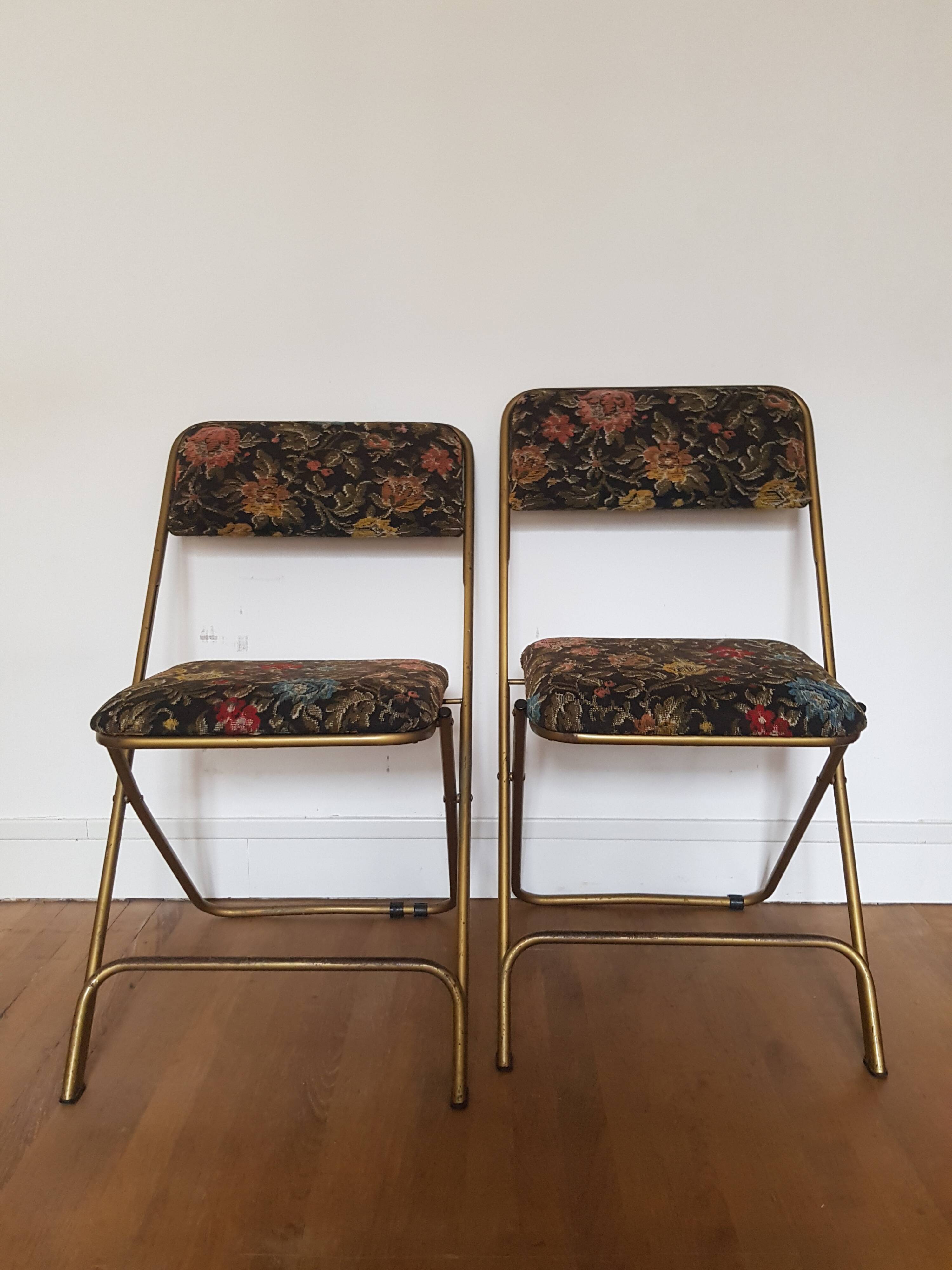 Set of 2 Lafuma folding chairs