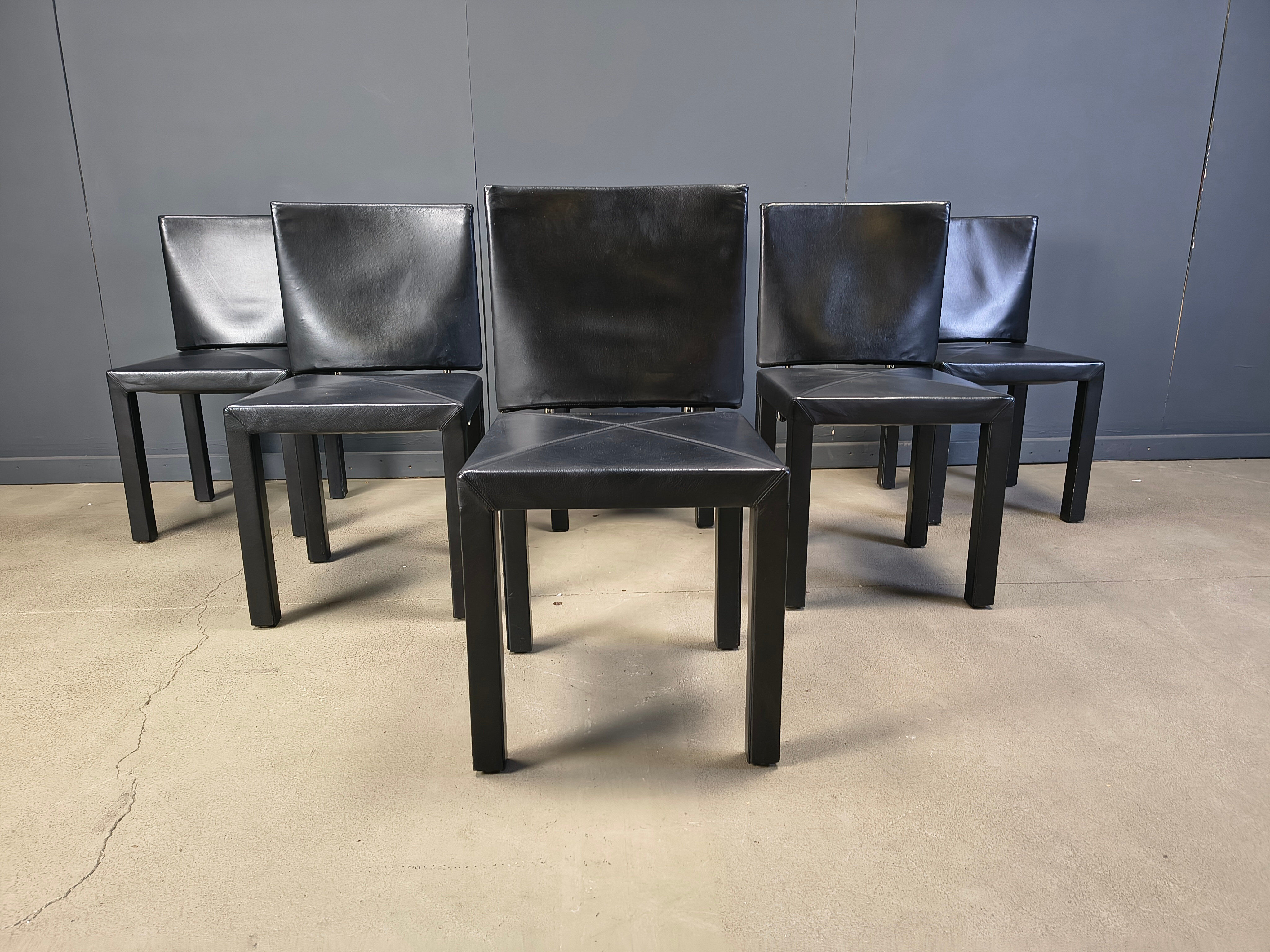 Arcadia dining chairs by Paolo Piva for B&B Italia set of 6