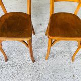 Pair of Baumann bistro chairs, circa 1950's