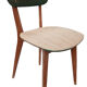 Vintage 1950s bistro chair revisited Petit Pan fabric