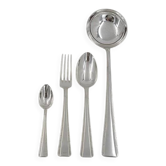 Ercuis Neptune, 37-piece Art Deco cutlery set in silver-plated metal, excellent condition.