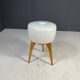 Large floor lamp ULUV, wood and frosted glass, Czechoslovakia, 1960s