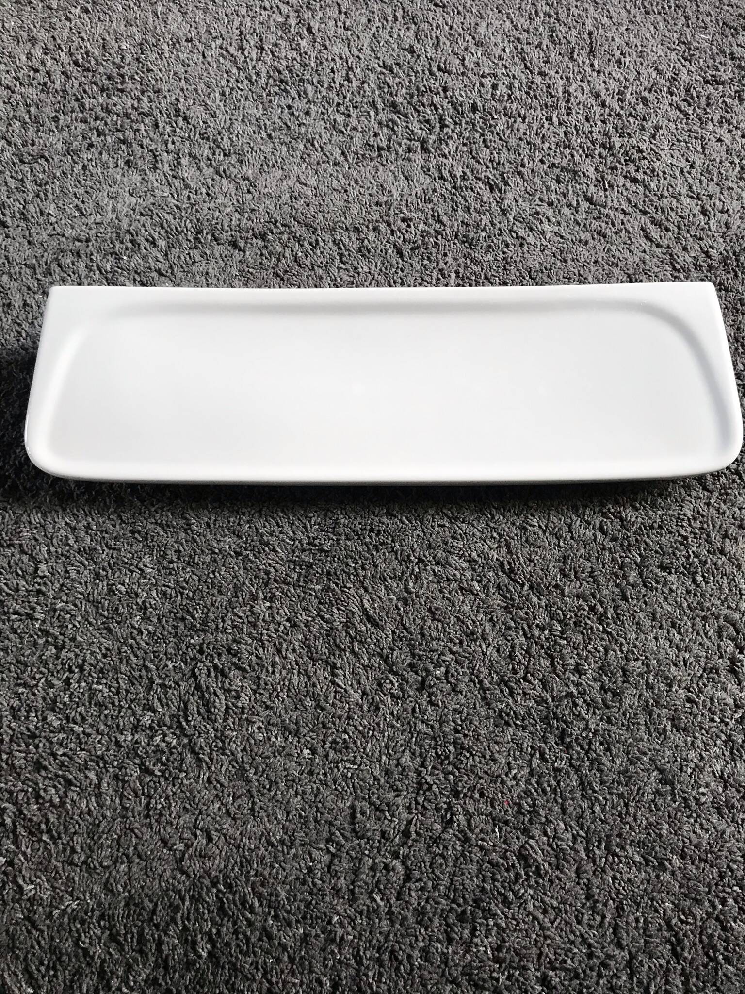 Vintage white porcelain ceramic bathroom wall shelf from the 1950s