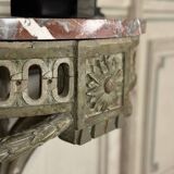 Console D’applique En Bois Sculpté, Patine En Camaïeu De Vert, XVIIIéme S