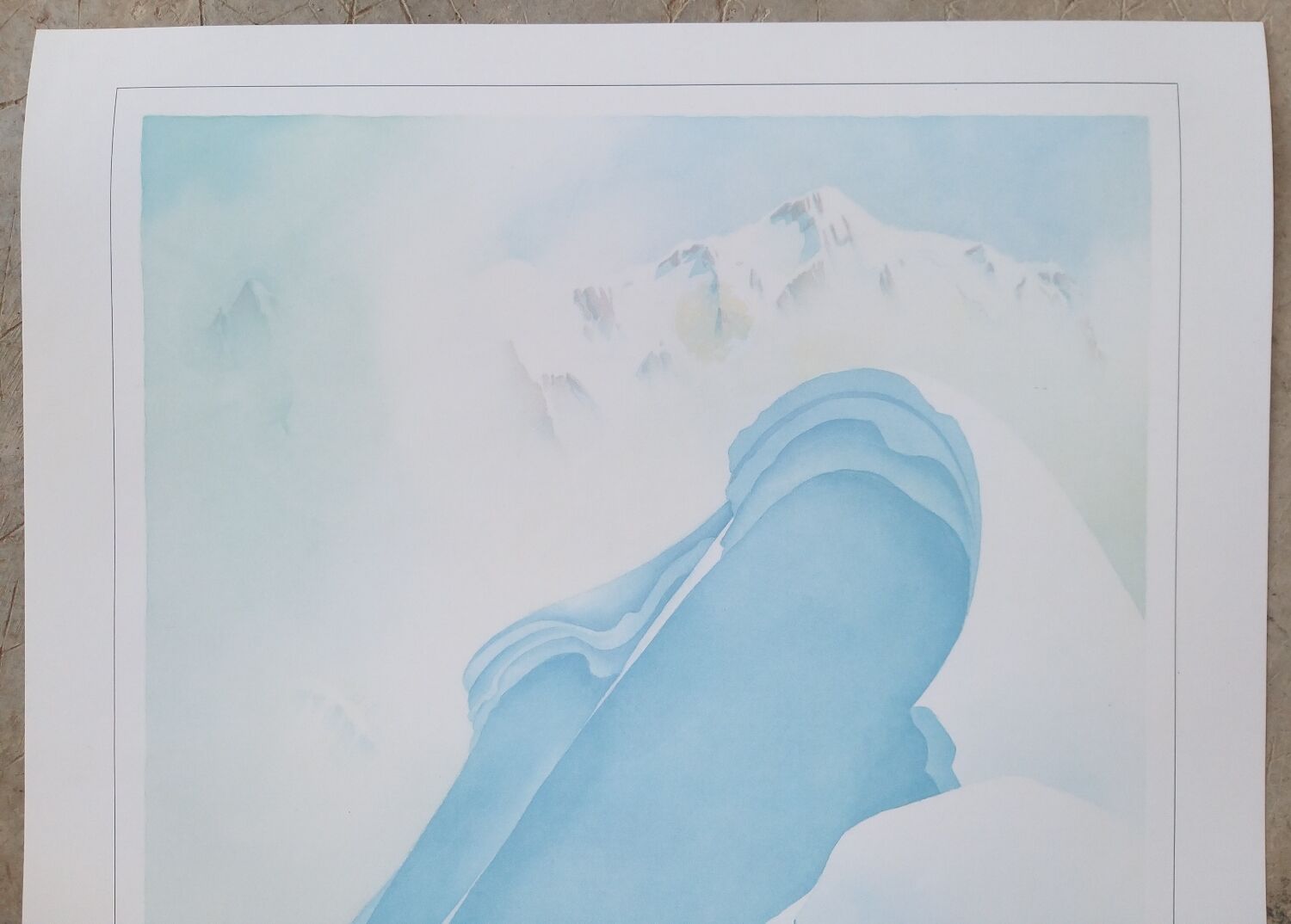 Original poster Samivel "Chamonix Dômes de Miage" 1980