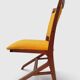 Set of 4 vintage saffron Scandinavian chairs