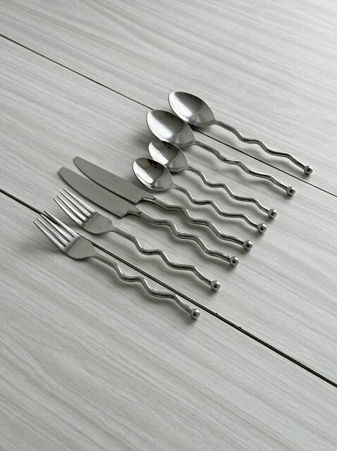 Antique cutlery with twisted handles